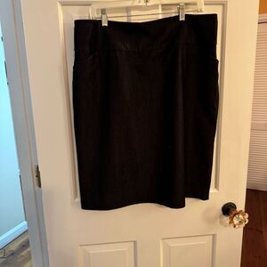 Calvin Klein‎ Size 16 knee length skirt. Denim type fabric. Side pockets